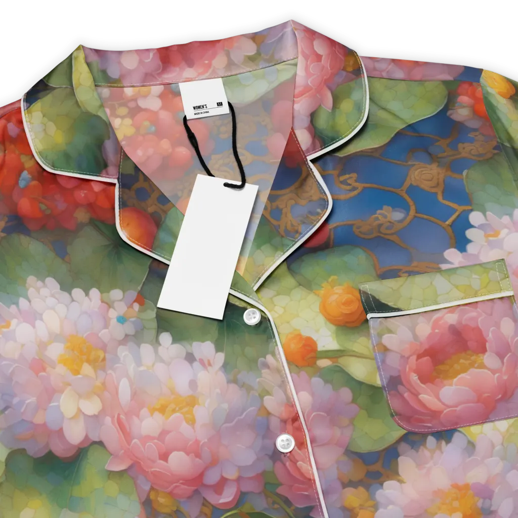 Lotus Royale on Women's Short Sleeve Pajama Top — Product details