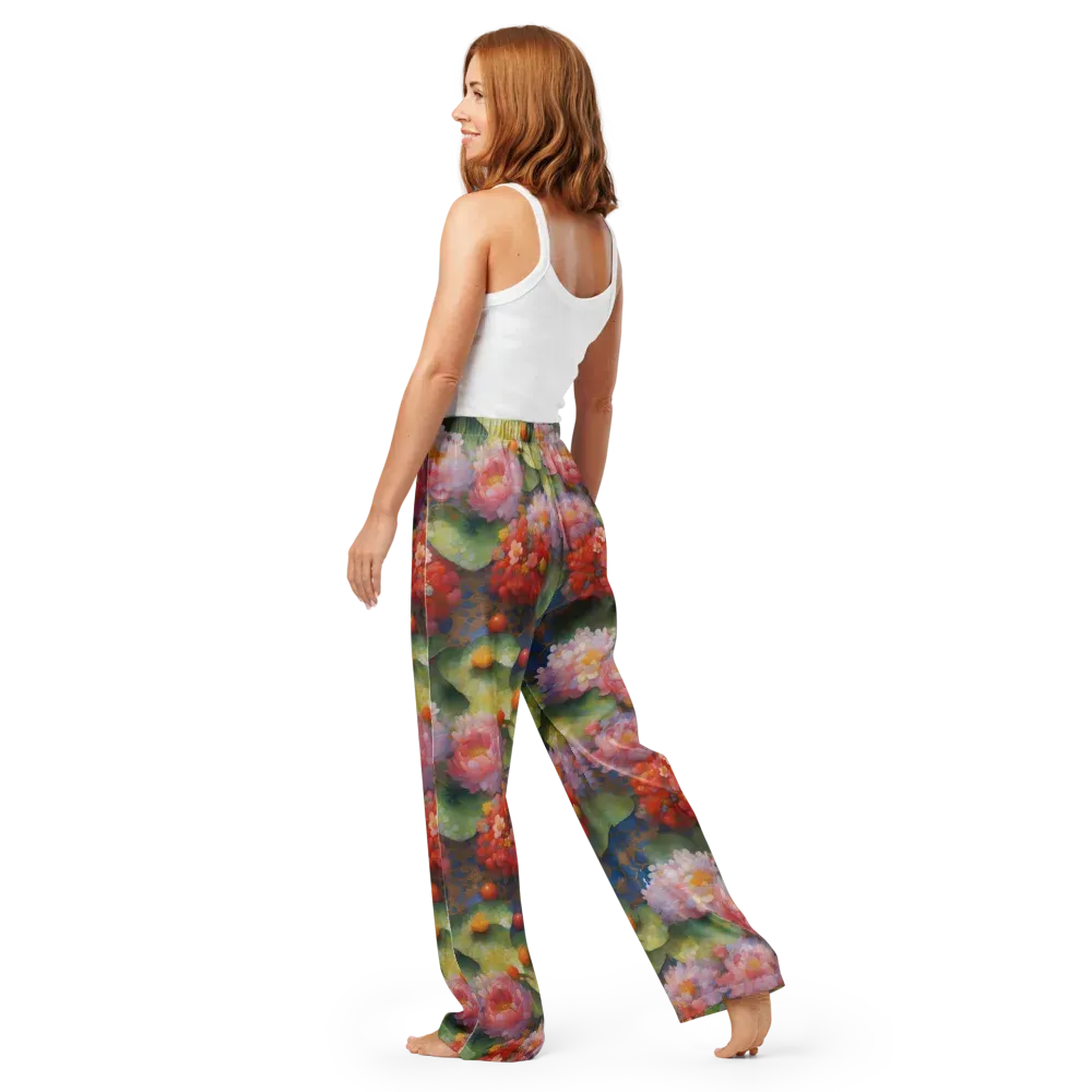 Lotus Royale on Women's Pajama Pants — Back