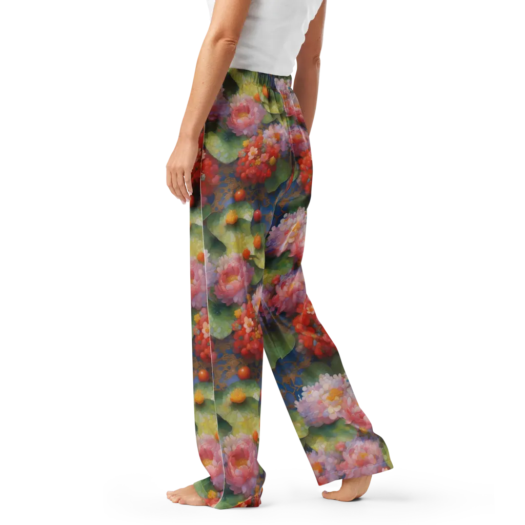 Lotus Royale on Women's Pajama Pants — Left