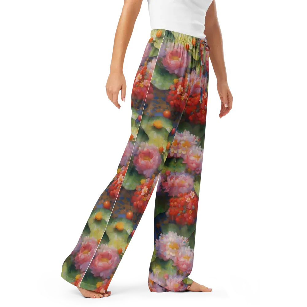 Lotus Royale on Women's Pajama Pants — Right Front