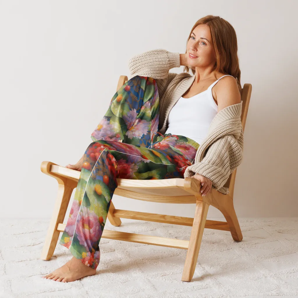 Lotus Royale on Women's Pajama Pants — Front