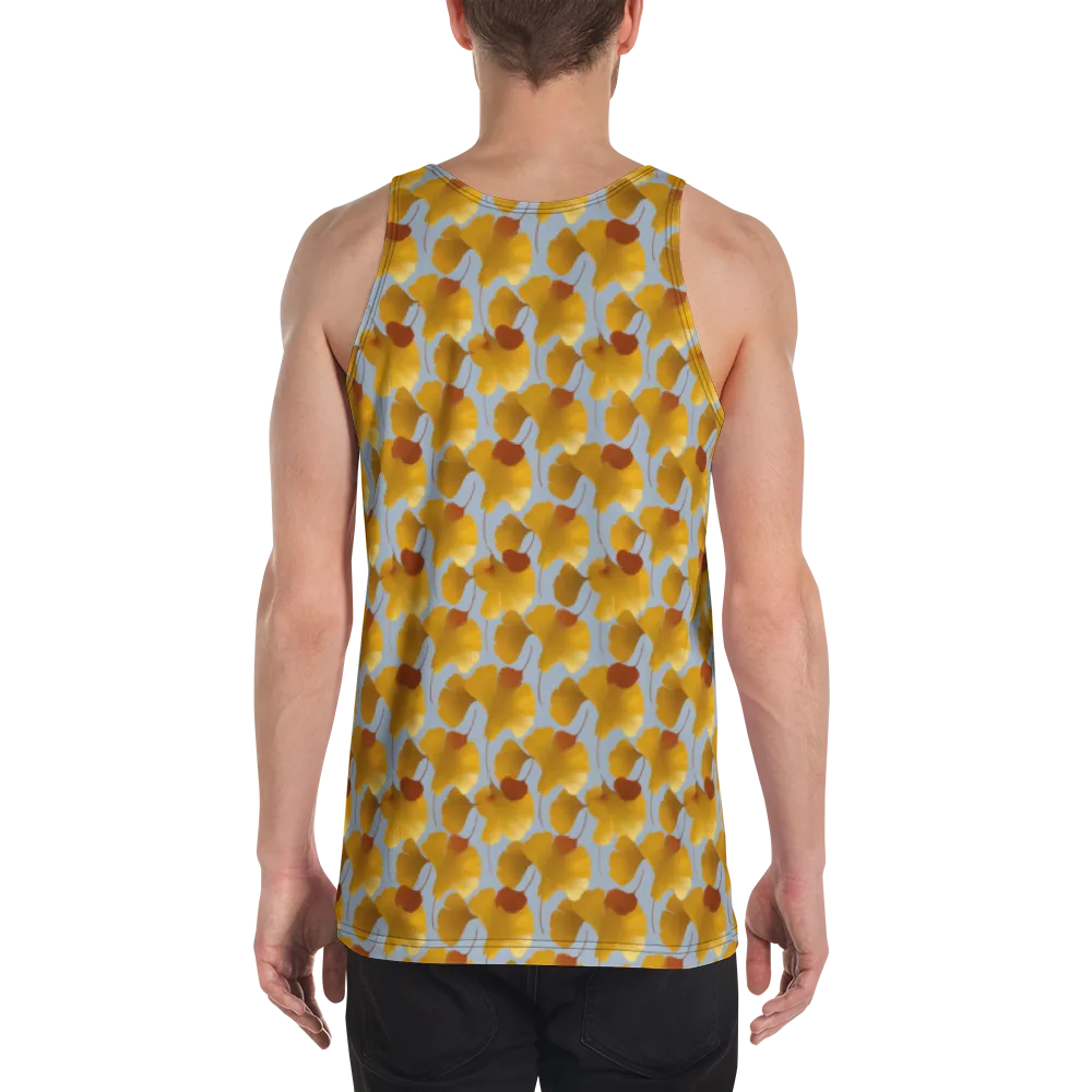 Golden Fan on Men's Tank Top — Back
