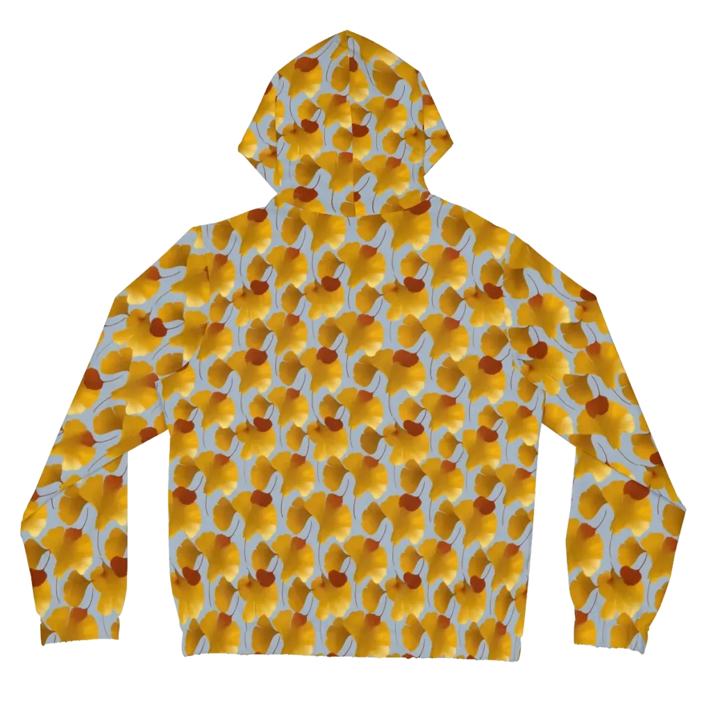 Golden Fan on Women's Full-Zip Hoodie — Back