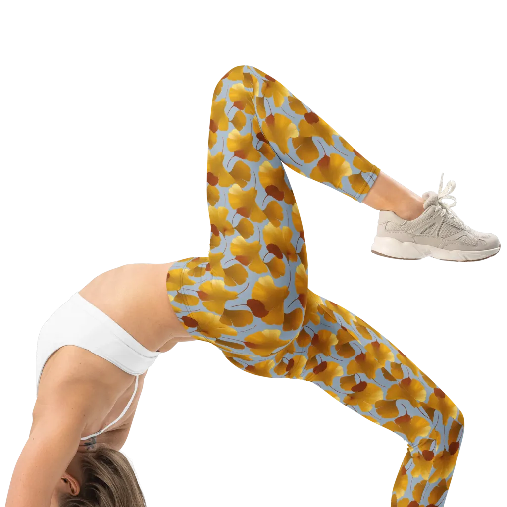 Golden Fan on Leggings — Right