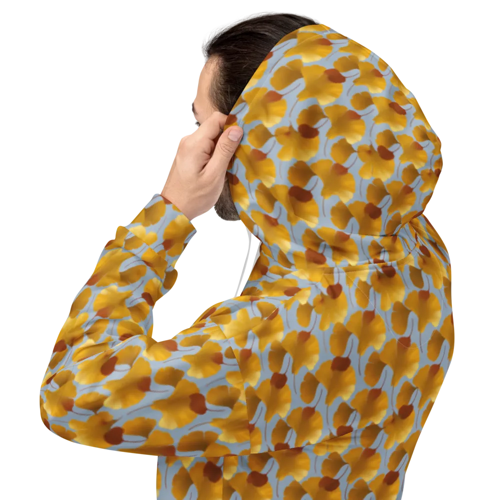 Golden Fan on Hoodie — Back