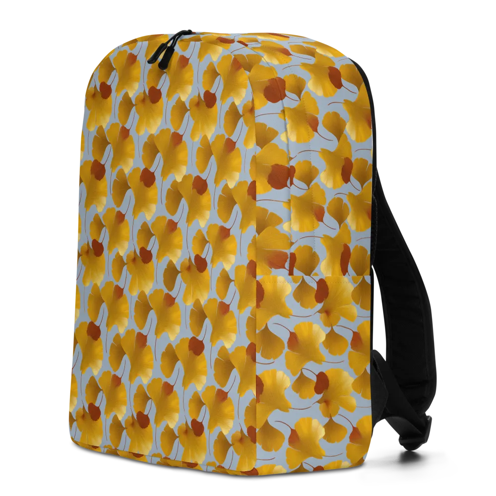 Golden Fan on Minimalist Backpack — Left