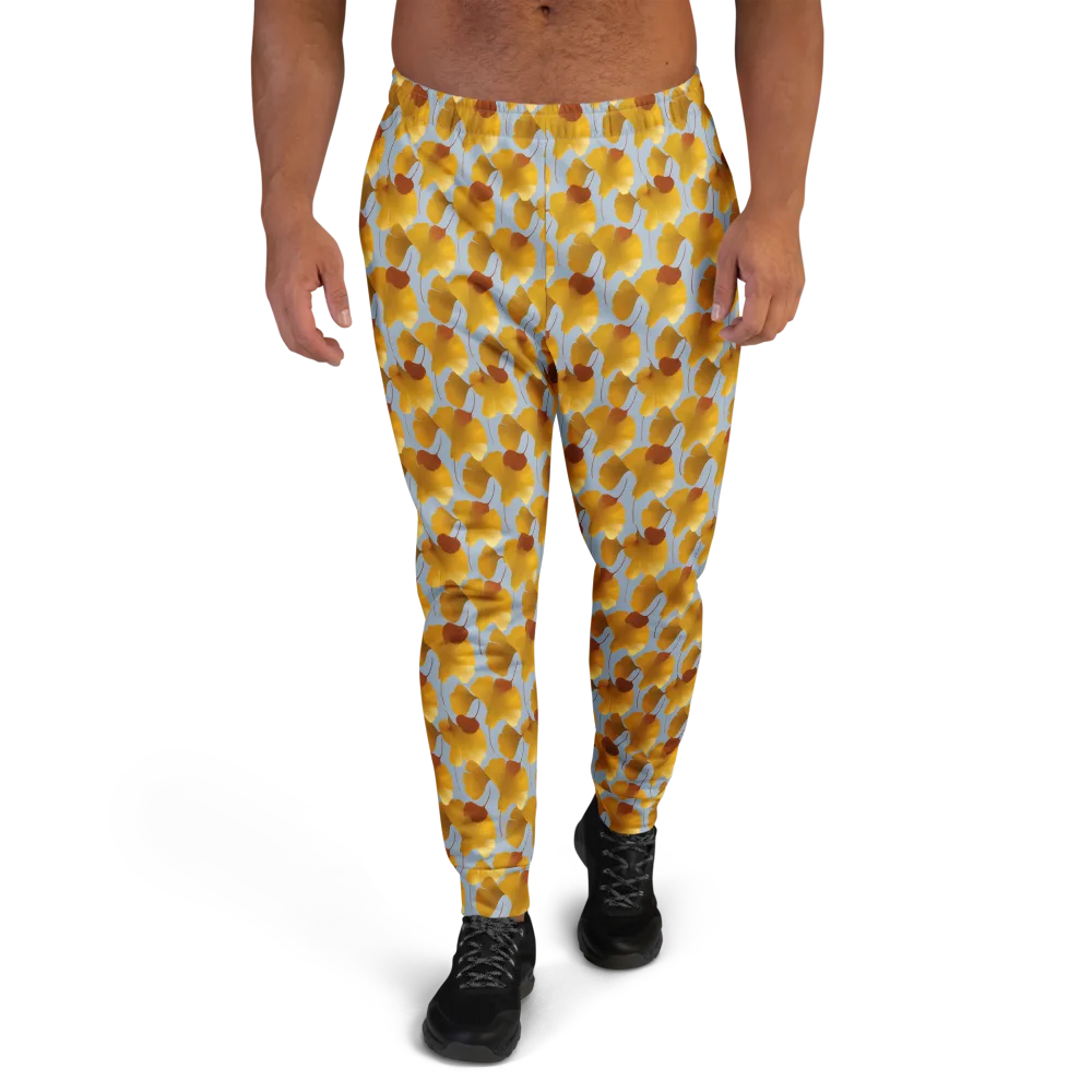 Golden Fan on Men's Joggers — Front