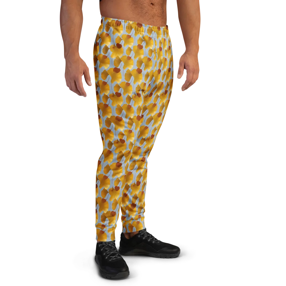 Golden Fan on Men's Joggers — Right