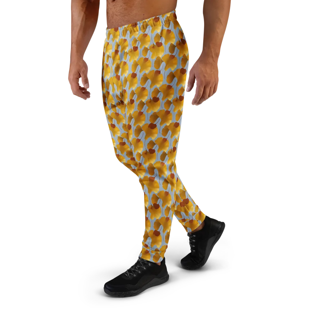 Golden Fan on Men's Joggers — Left