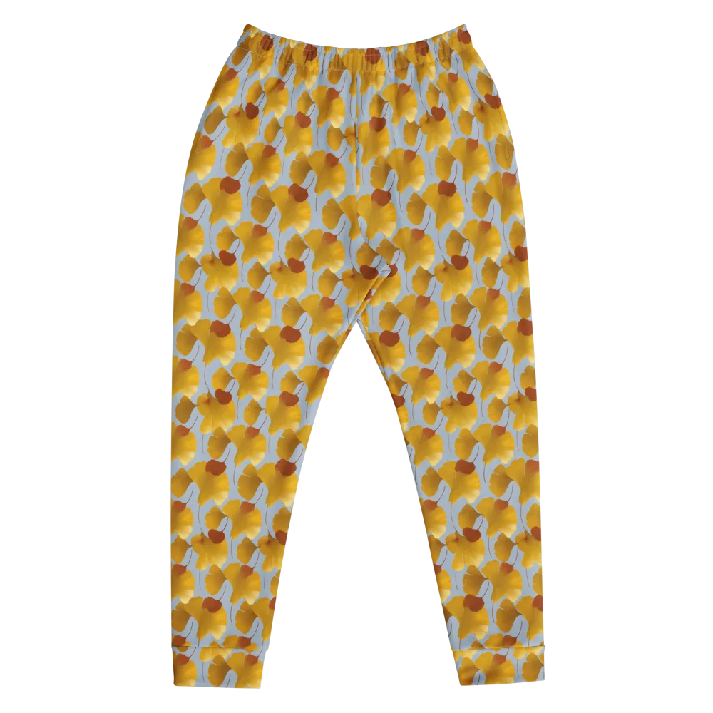 Golden Fan on Men's Joggers — Front