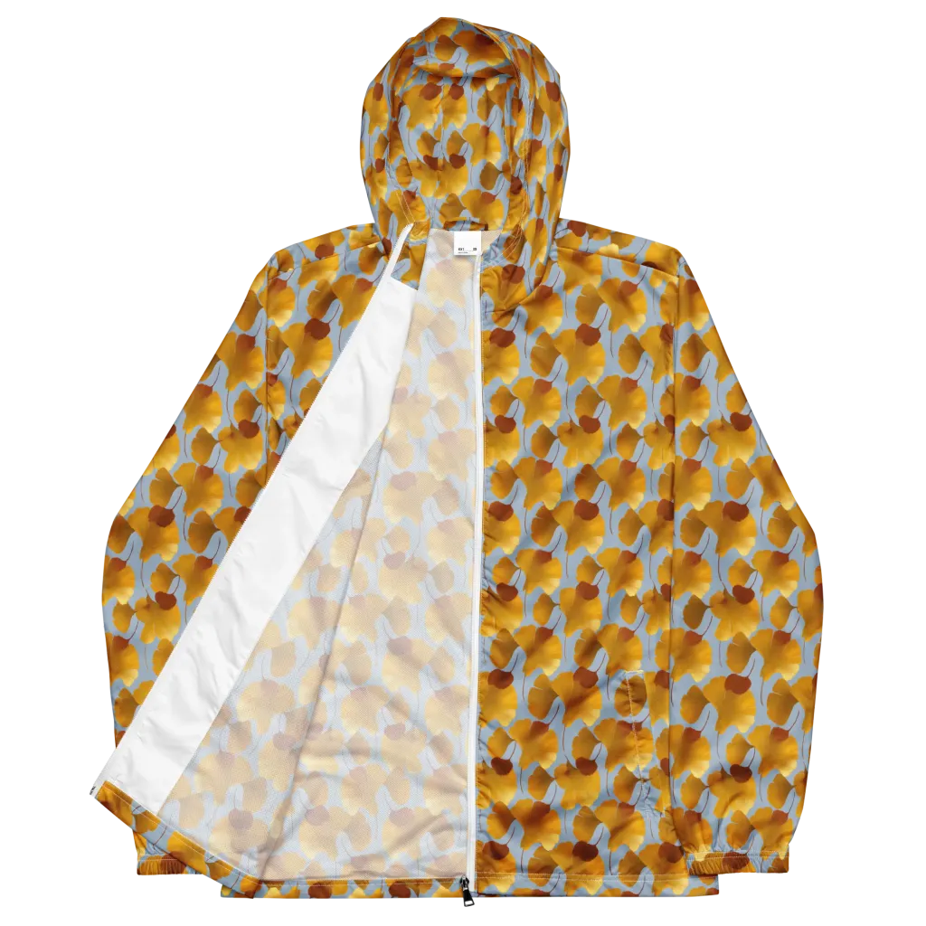 Golden Fan on Men's Windbreaker — Front