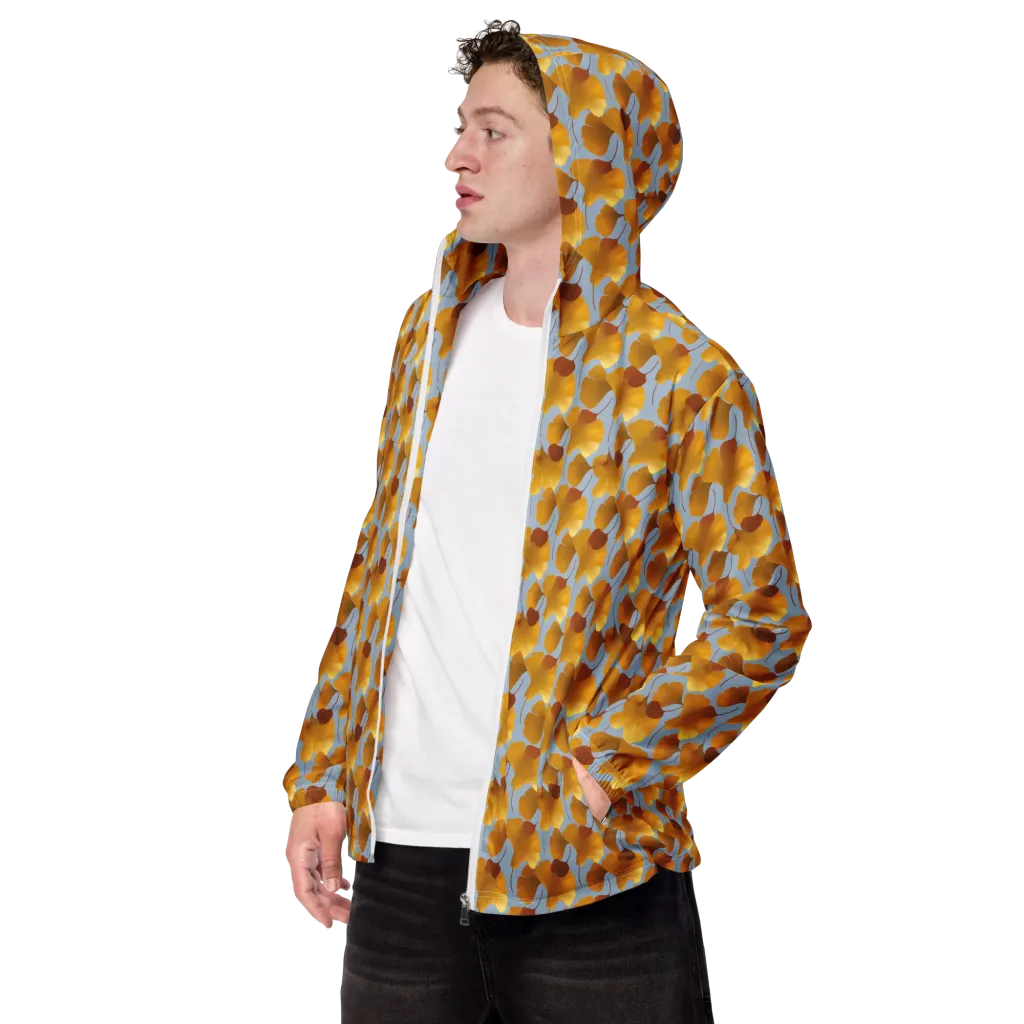Golden Fan on Men's Windbreaker — Left Front