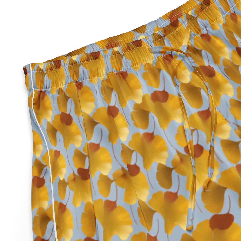 Golden Fan on Women's Pajama Shorts — Product details