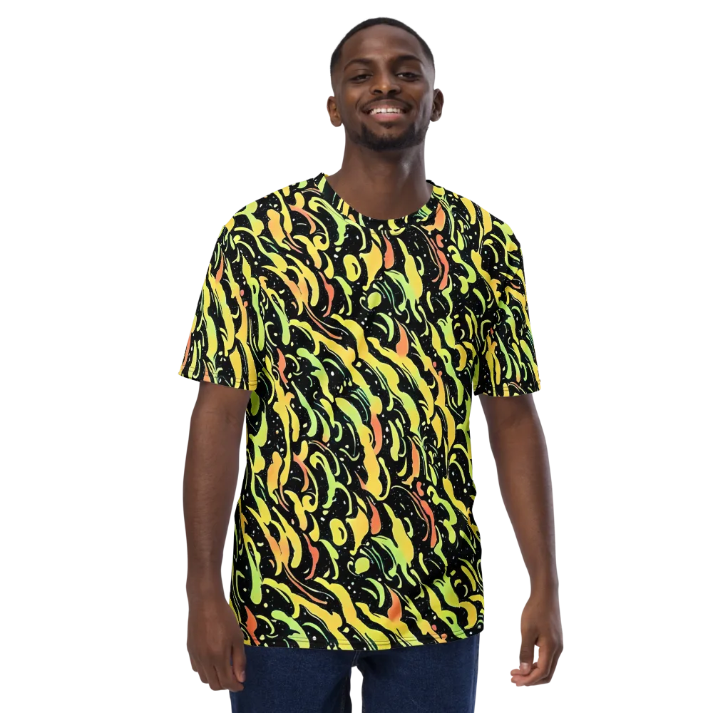 Blacklight Drift on Men's Crew Neck T-Shirt — Front