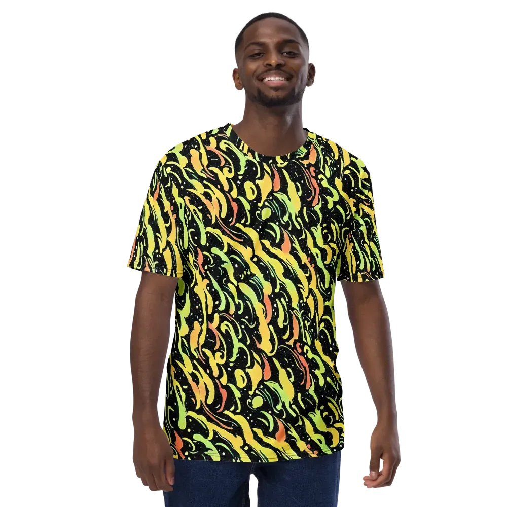 Blacklight Drift on Men's Crew Neck T-Shirt — Front
