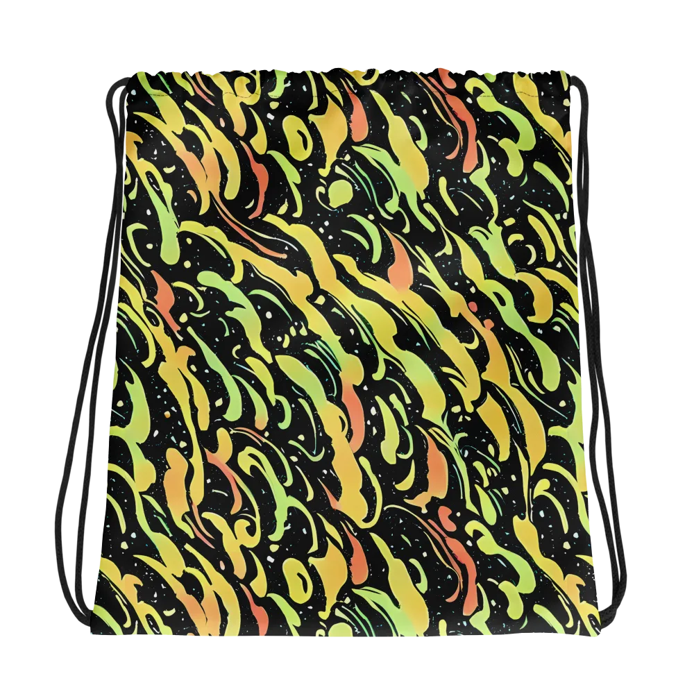 Blacklight Drift on Drawstring Bag — Photo