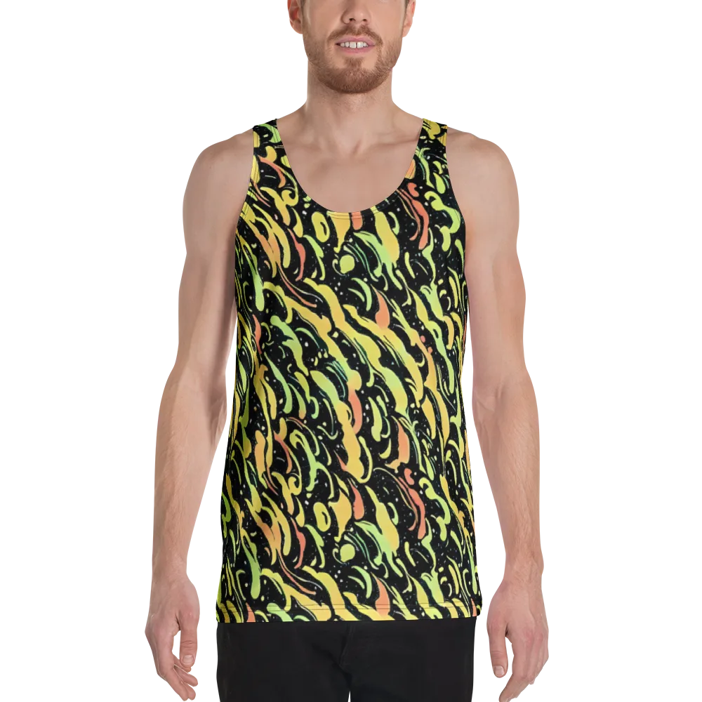 Blacklight Drift on Men's Tank Top — Front