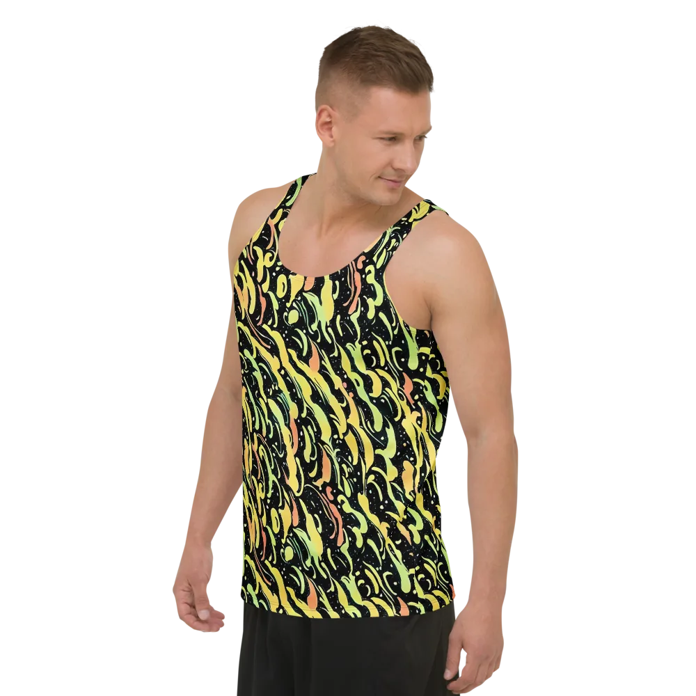 Blacklight Drift on Men's Tank Top — Left Front