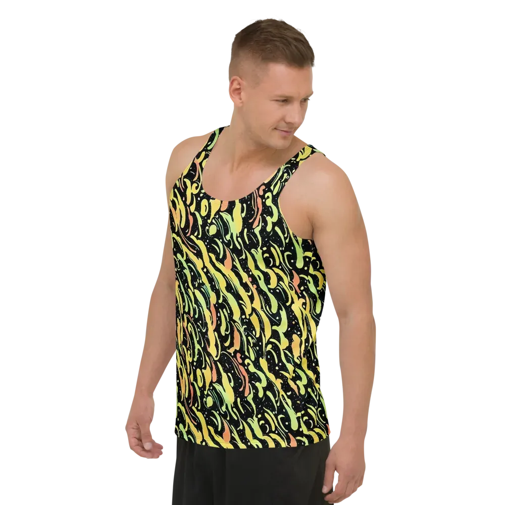 Blacklight Drift on Men's Tank Top — Left Front