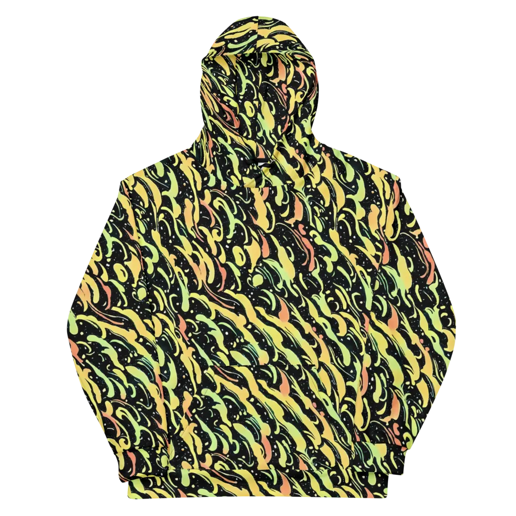 Blacklight Drift on Cotton Hoodie — Front