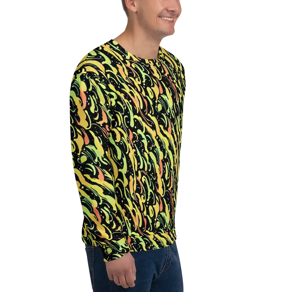 Blacklight Drift on Sweatshirt — Right Front