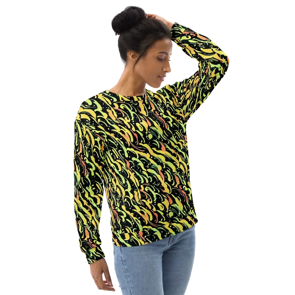 Blacklight Drift on Sweatshirt — Right Front