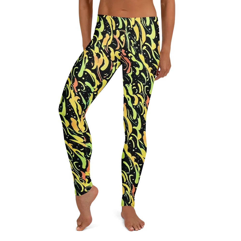 Blacklight Drift on Leggings — Front