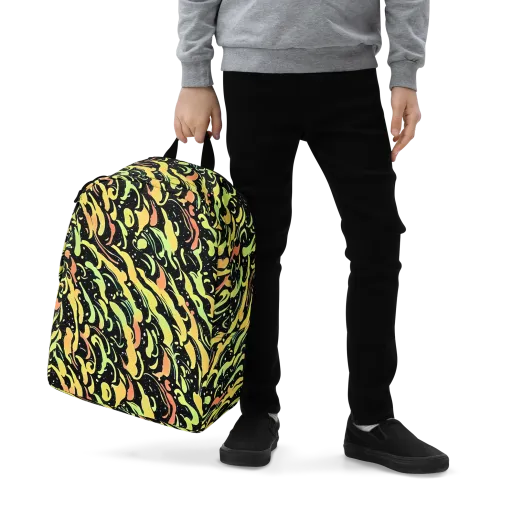 Blacklight Drift on a Minimalist Backpack