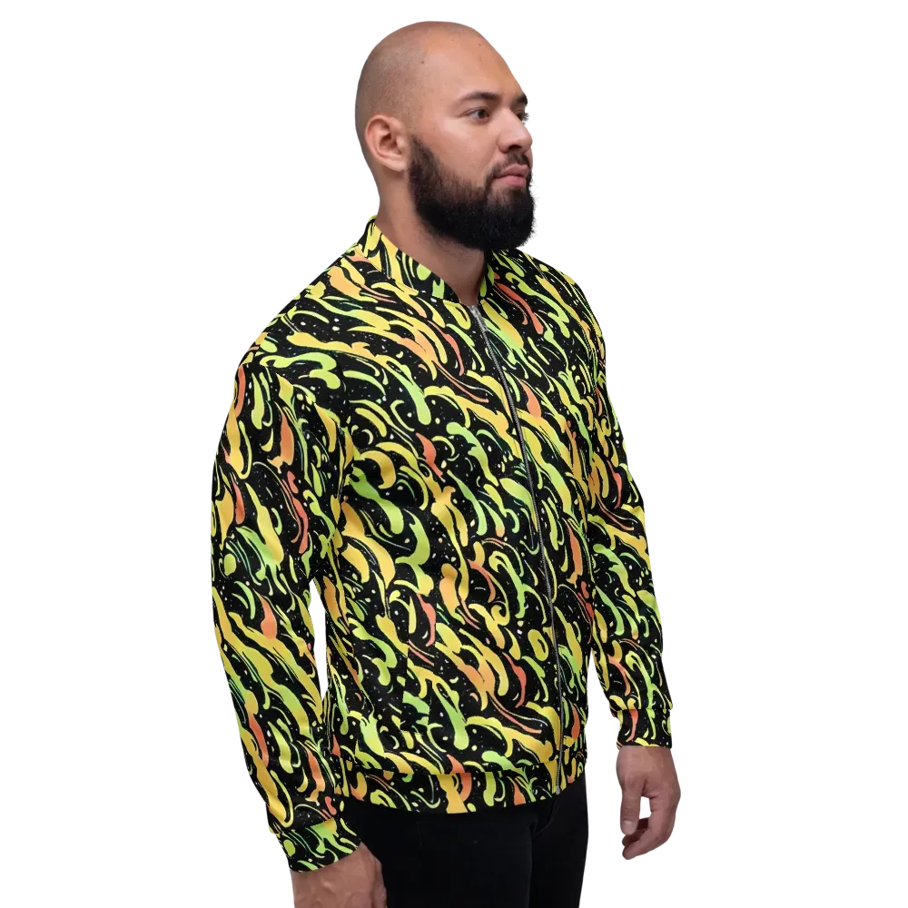 Blacklight Drift on Bomber Jacket — Right
