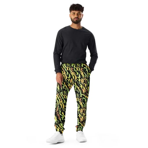 Blacklight Drift on a Men's Joggers