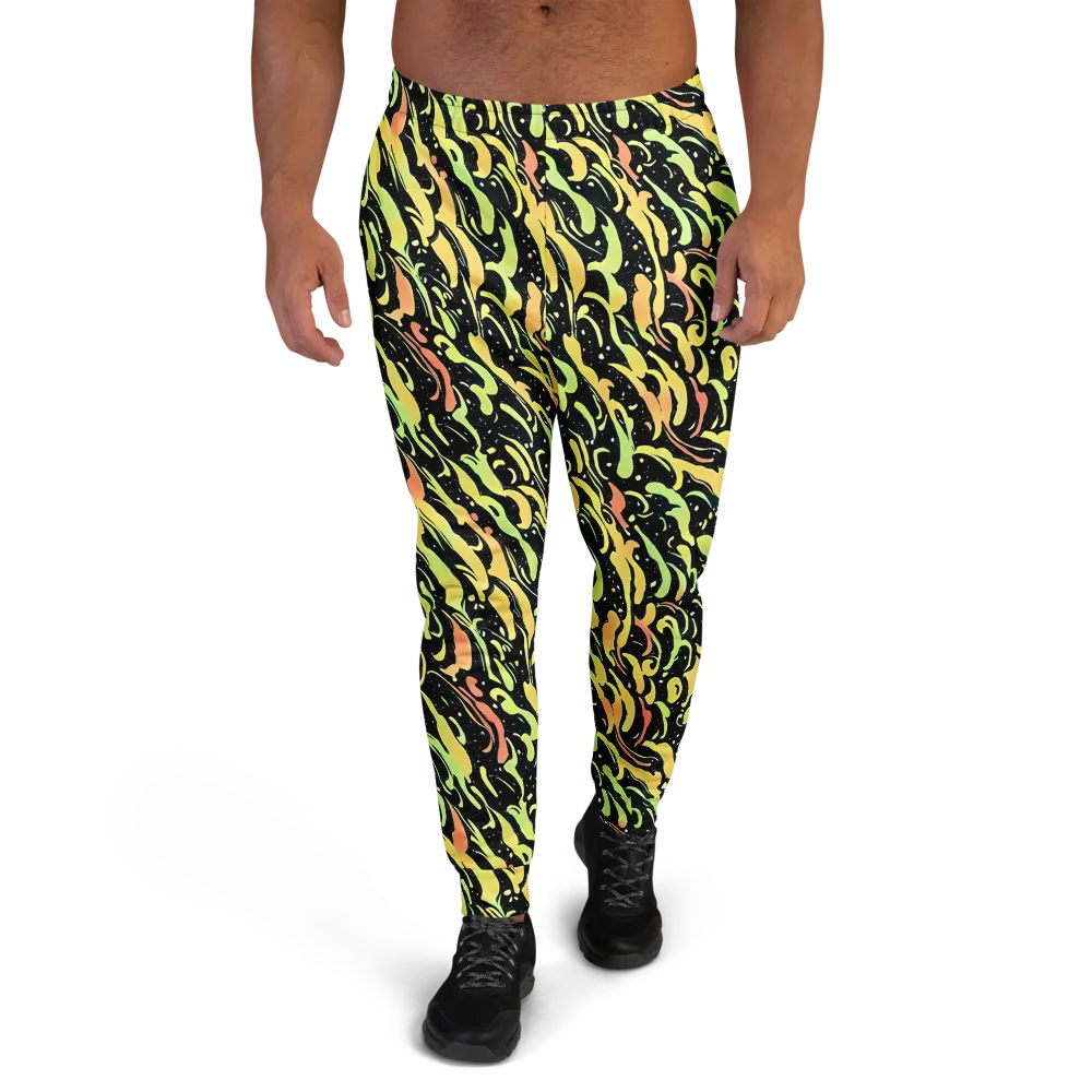 Blacklight Drift on Men's Joggers — Front