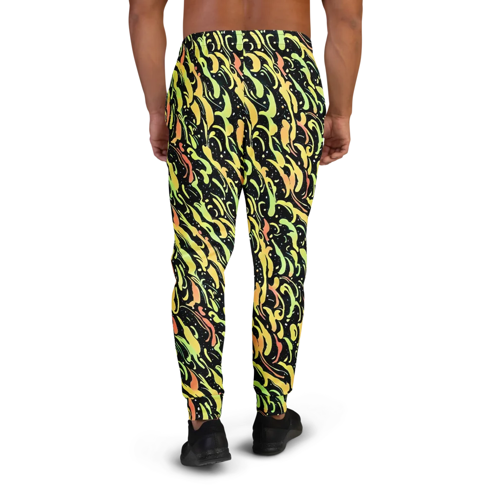 Blacklight Drift on Men's Joggers — Back