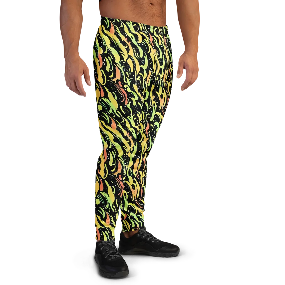 Blacklight Drift on Men's Joggers — Right