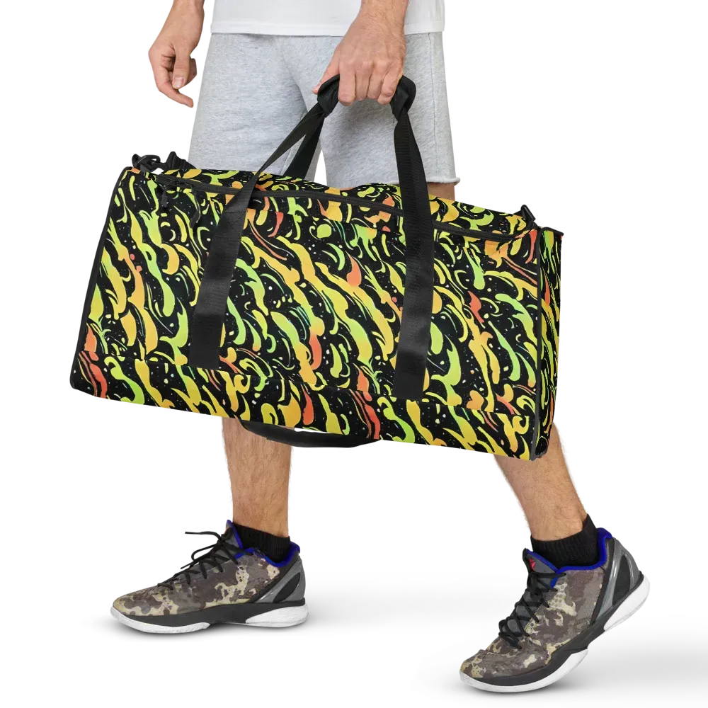 Blacklight Drift on Duffle Bag — Front