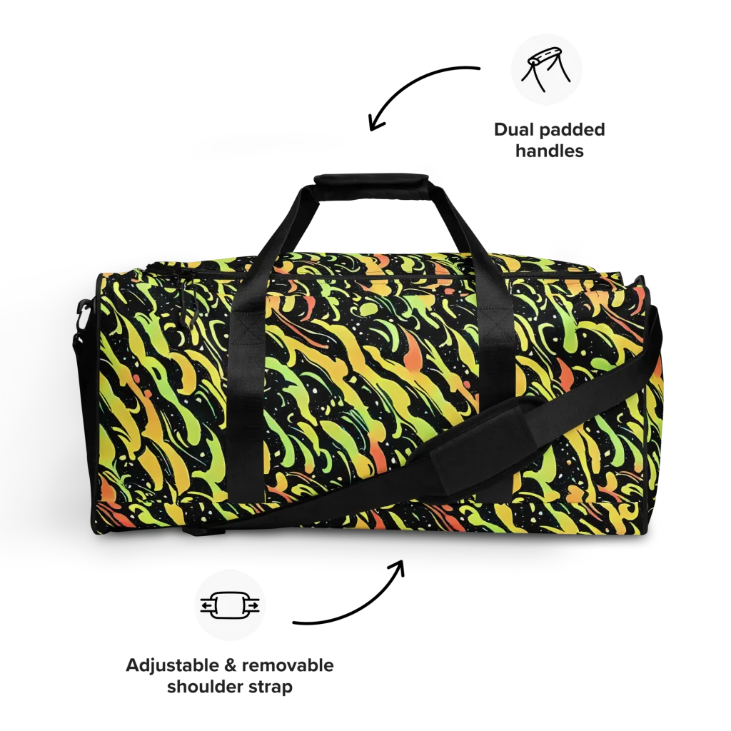 Blacklight Drift on Duffle Bag — Front