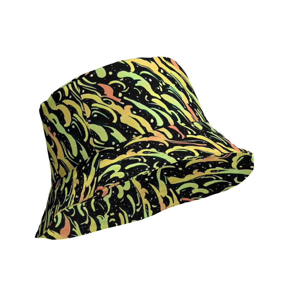 Blacklight Drift on Reversible Bucket Hat — Product details Outside