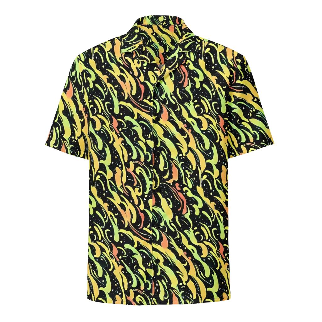 Blacklight Drift on Button Shirt — Front