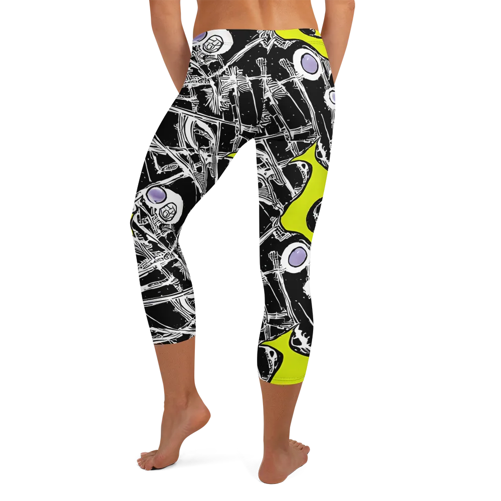 Acid X-ray on Capri Leggings — Back