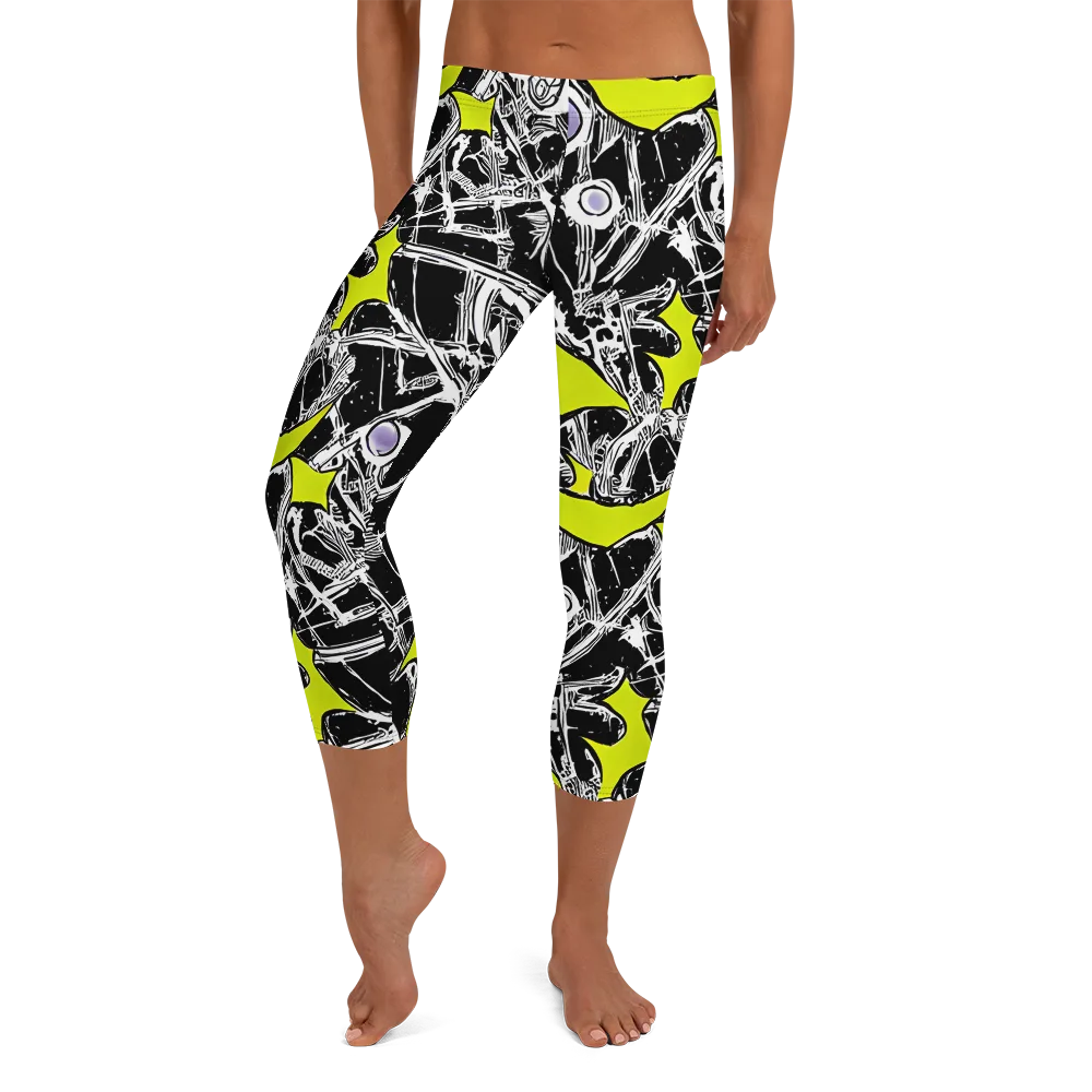 Acid X-ray on Capri Leggings — Front
