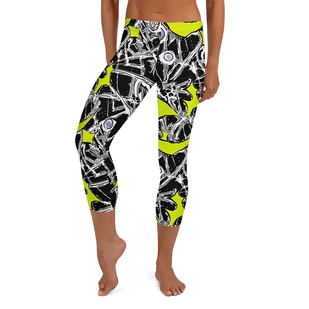 Acid X-ray on Capri Leggings — Front