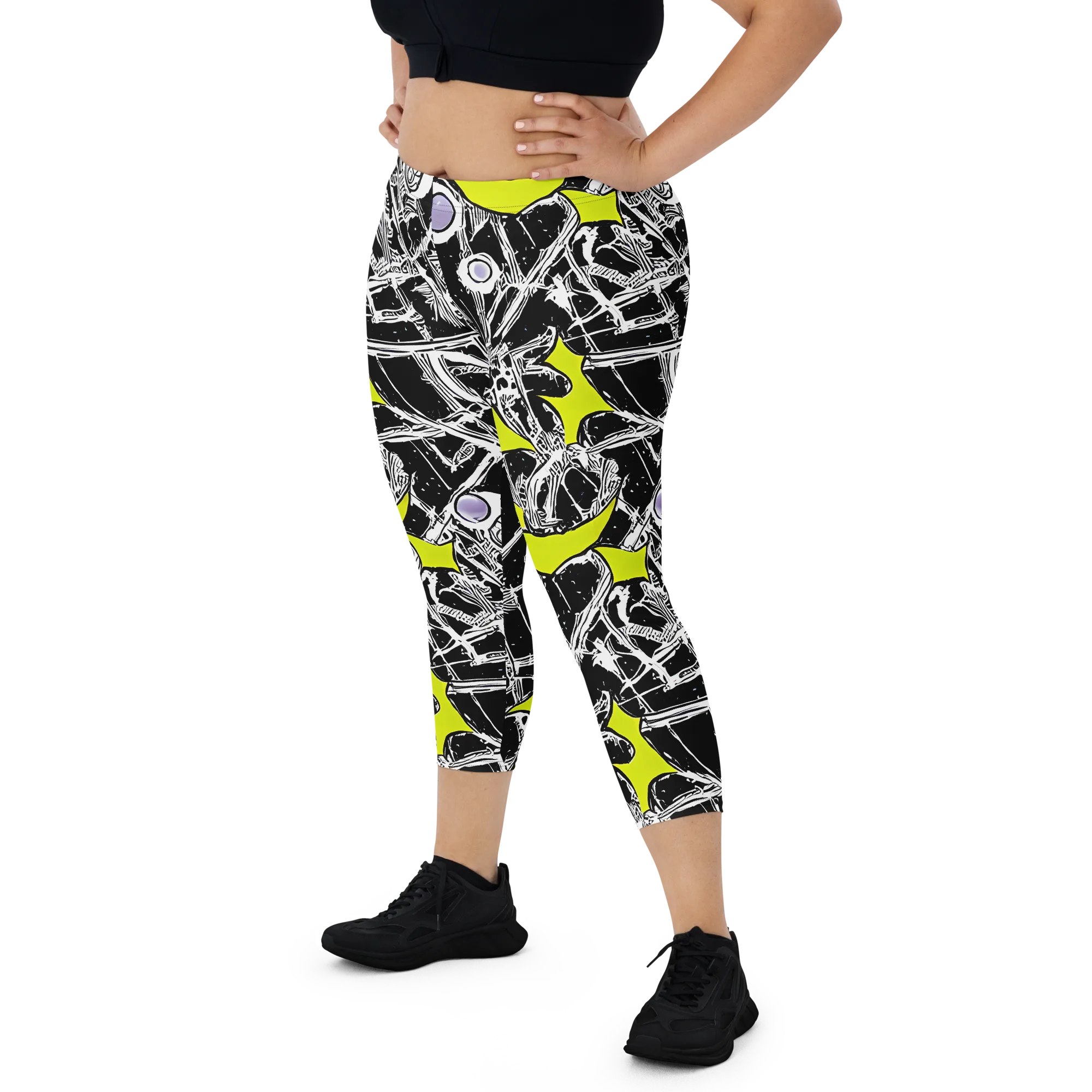 Acid X-ray on Capri Leggings — Front