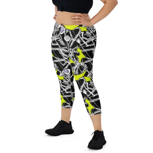 Acid X-ray on a Capri Leggings