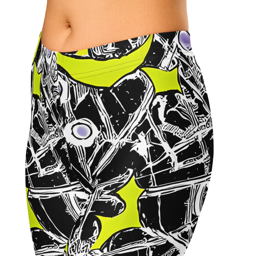 Acid X-ray on Capri Leggings — Zoomed-in