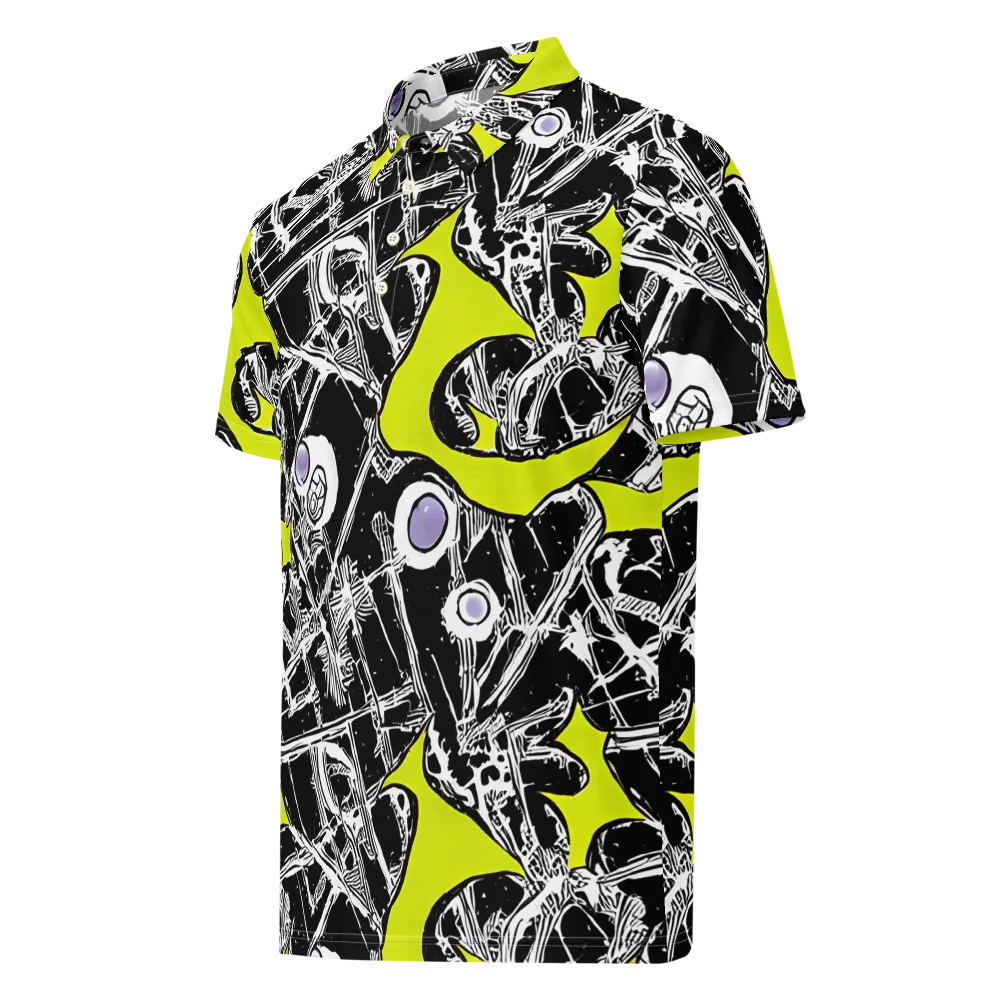 Acid X-ray on Men's Slim Fit Polo Shirt — Left Front