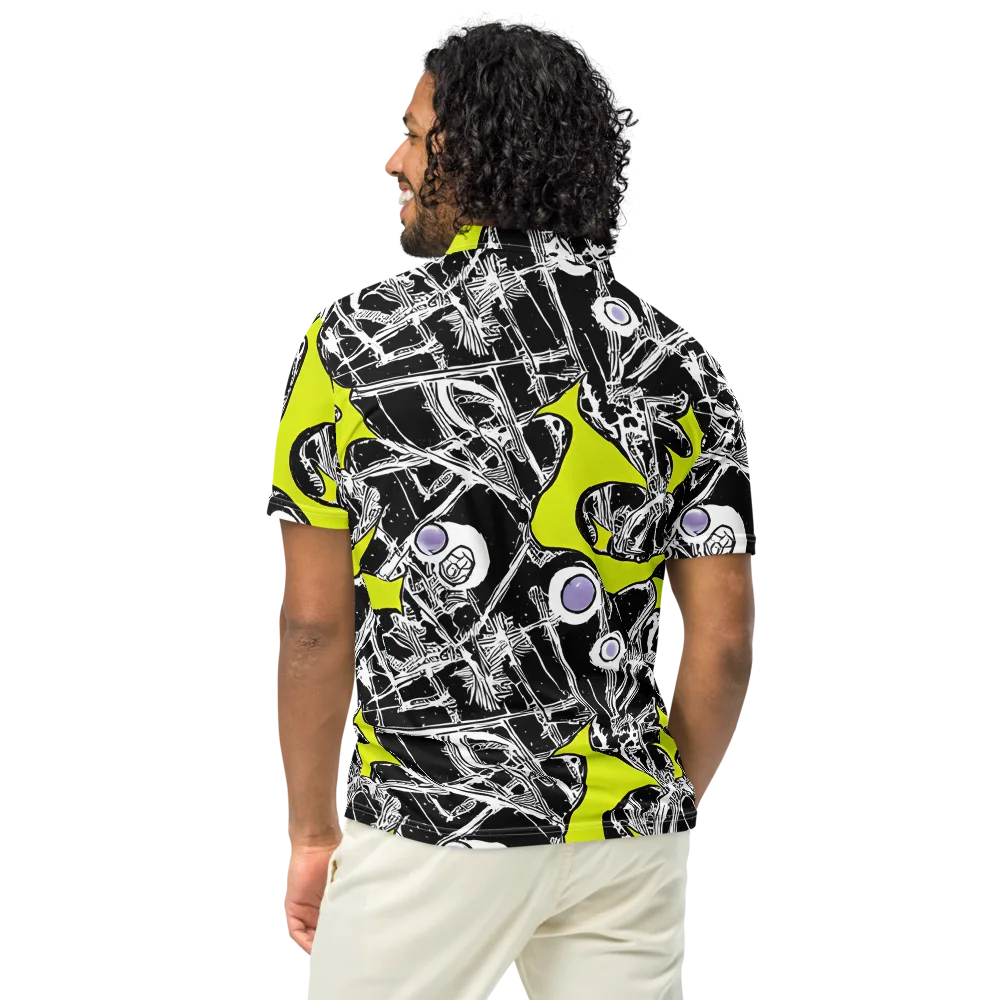 Acid X-ray on Men's Slim Fit Polo Shirt — Back