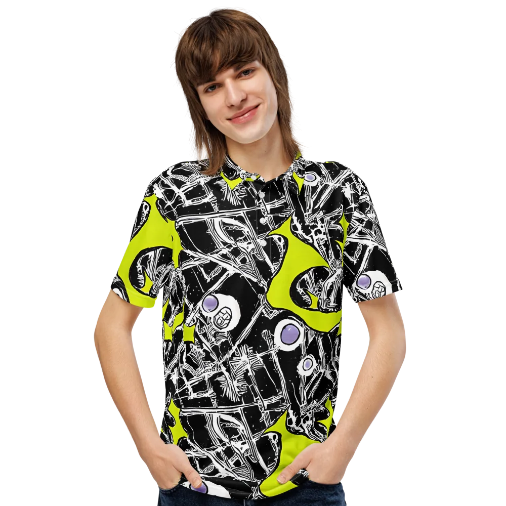 Acid X-ray on Men's Slim Fit Polo Shirt — Front