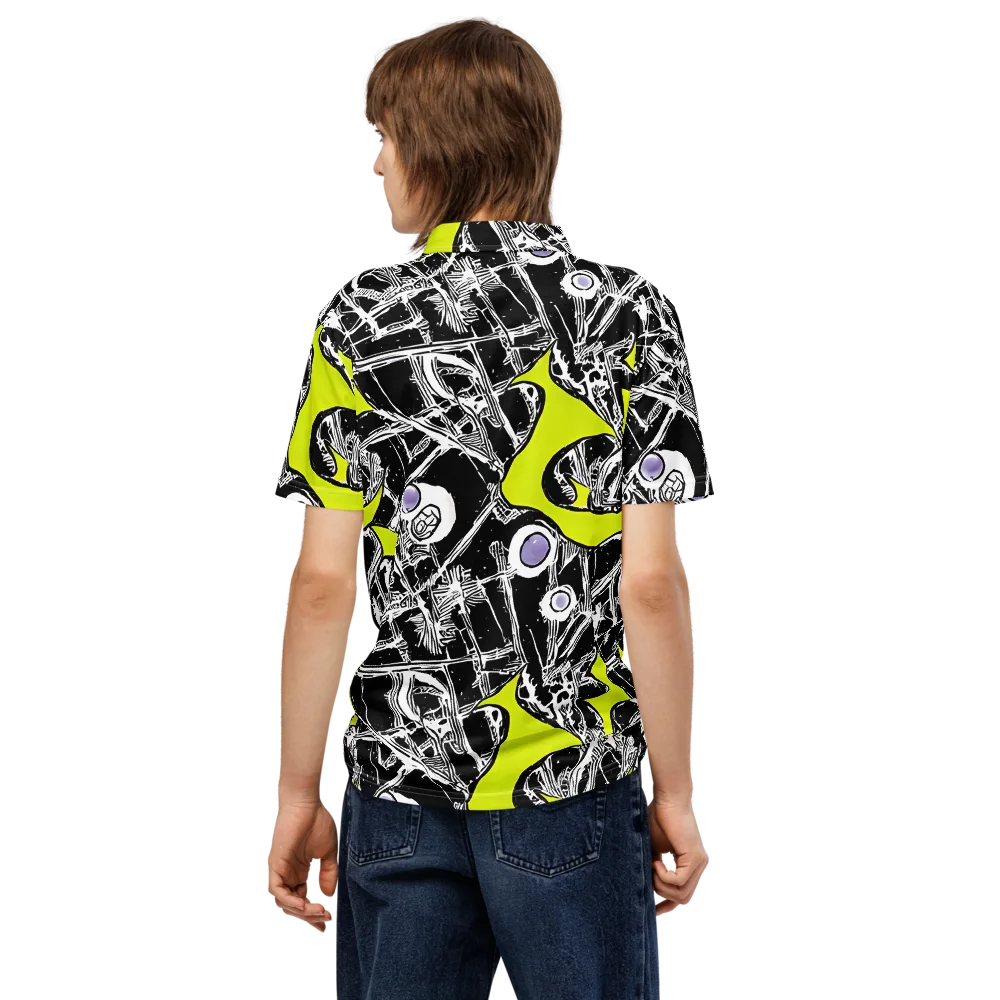 Acid X-ray on Men's Slim Fit Polo Shirt — Back