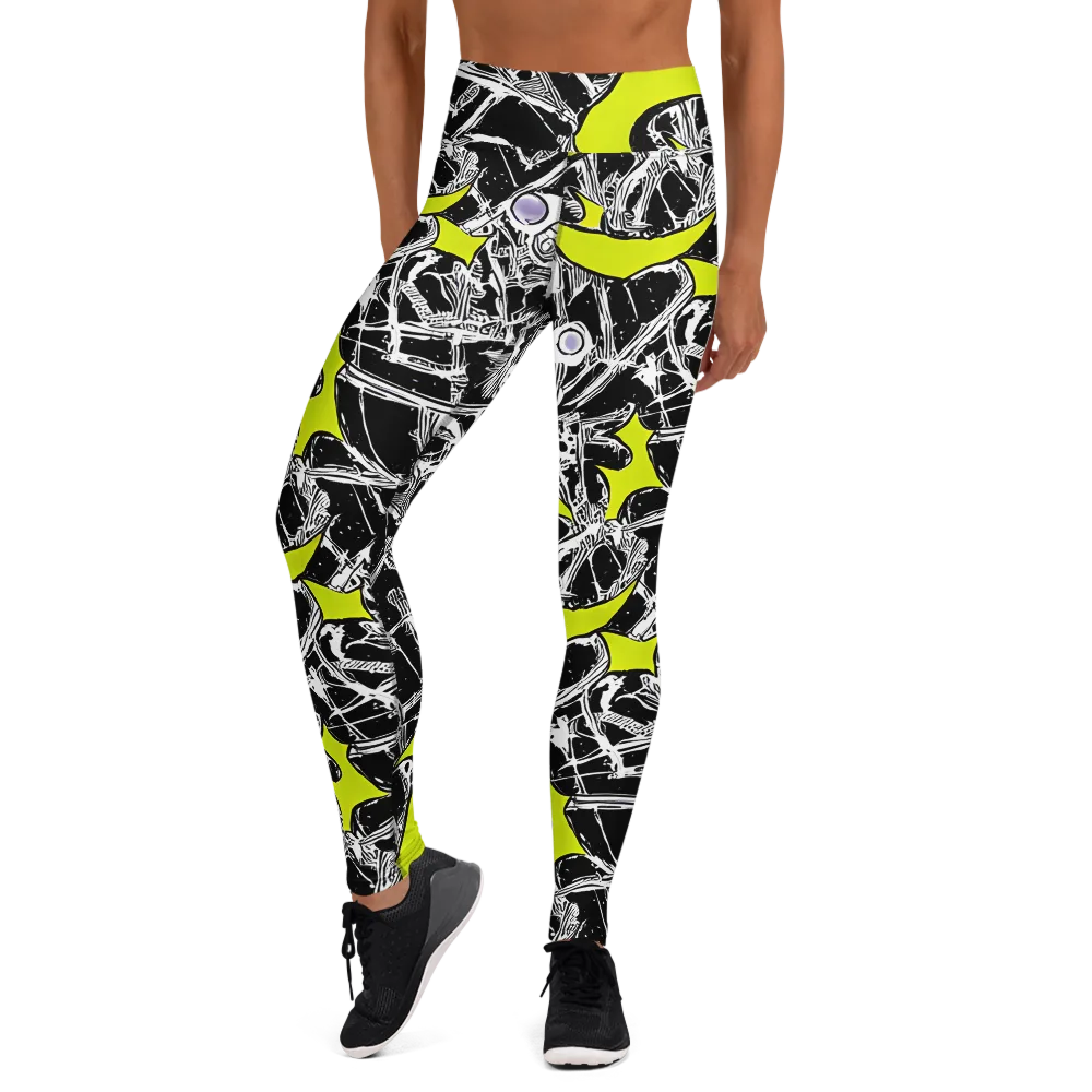 Acid X-ray on Yoga Leggings — Front