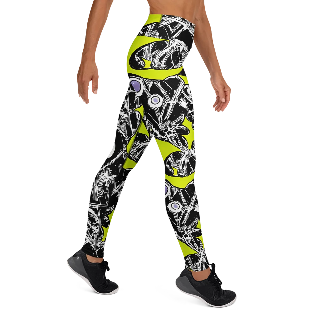 Acid X-ray on Yoga Leggings — Right