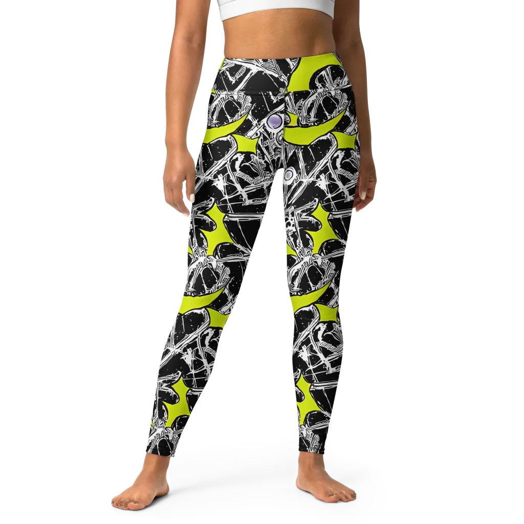 Acid X-ray on Yoga Leggings — Front